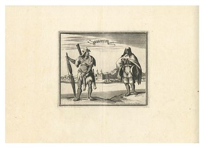 Carel Allard, Pieter van der Aa - Leiden, c.1720. - "Campeche". A view of the fort at Campeche in 