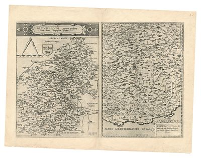 Gerard De Jode - Antwerp, 1593. - "Biturigum provinciae quae Berry Vulgo dicitur Chorographicae 