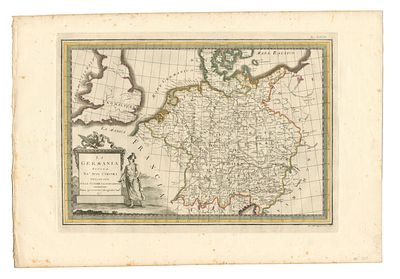 Giovanni Maria Cassini - Rome, 1795. - "La Germania divisa ne' suoi circuli Delineata sulle ultime 