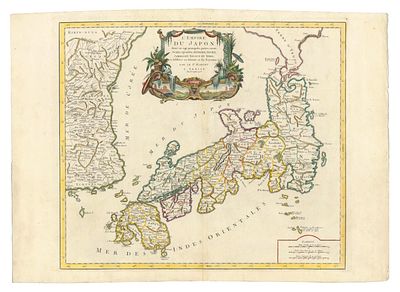 Francesco & Paolo Santini - Venice, 1778. - "L'Empire du Japon, divis&eacute; en sept principales parties 