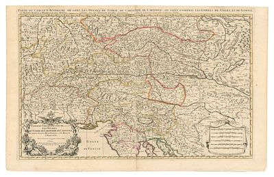 Alexis-Hubert Jaillot, Pieter Mortier - Amsterdam, c.1705. - "Partie du Cercle d'Austriche, ou 