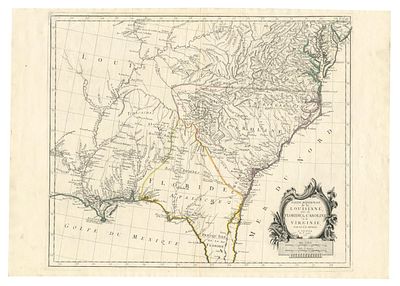 Francesco & Paolo Santini - Venice, 1776. - "Partie M&eacute;ridionale de la Louisiane, avec la Floride 