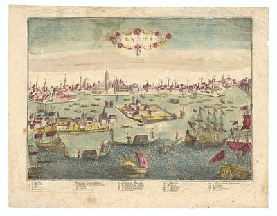 Giovanni Antonio Remondini - Venice, c.1765. - "Venetiae". Scarce prospect of Venice, showing from 