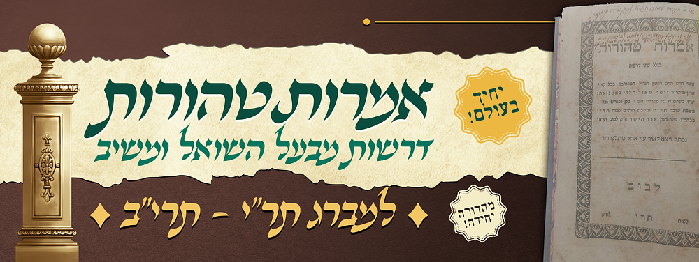 יחידים בעולם! - מהדורה יחידה של ספר מנחת שי\אמרות טהורות - דרשות מבעל השואל ומשיב - לעמברג 