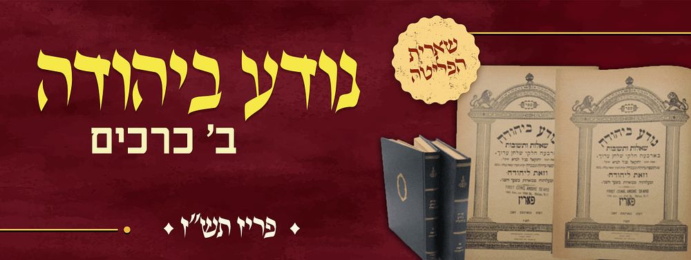 שארית הפליטה – סט שו"ת נודע ביהודה ב' כרכים – פאריז תש"ז | 1947. סט שו"ת נודע ביהודה – מאת מרן 