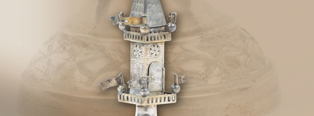 Handmade Silver Spice Tower, Gebruder Gutgesell – Hanua, Germany 1890. Spice container in the 
