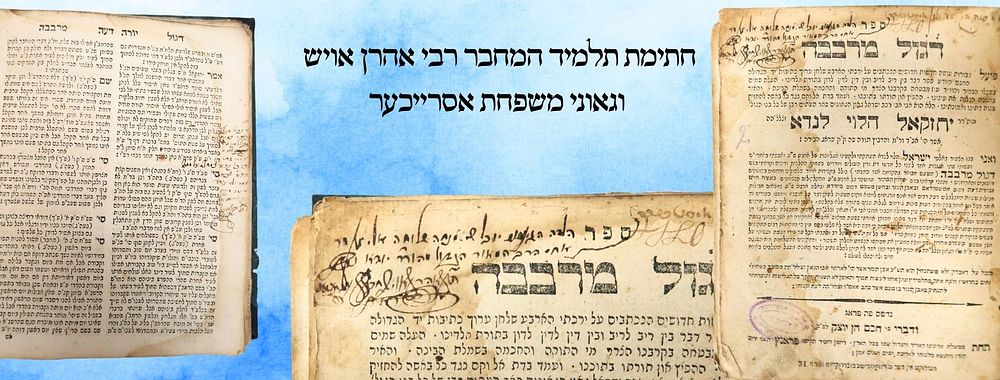 דגול מרבבה, פראג תקנ"ד, מהדורה ראשונה - חתימת תלמיד המחבר רבי אהרן אויש וגאוני משפחת אסרייכער 