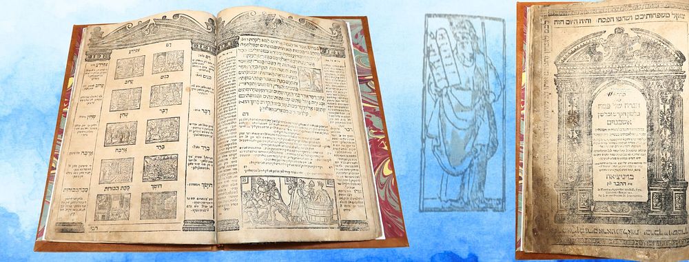 הגדה של פסח עם פירוש 'צלי אש', ויניציאה תכ"ד- חיתוכי עץ מרשימים ומפוארים! 
הגדה של פסח, עם 