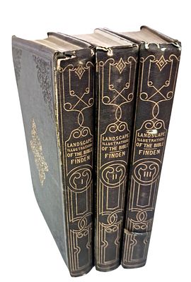 3 volumes - Palestine, the Holy Land, dozens of engravings, 1836, London. Landscape