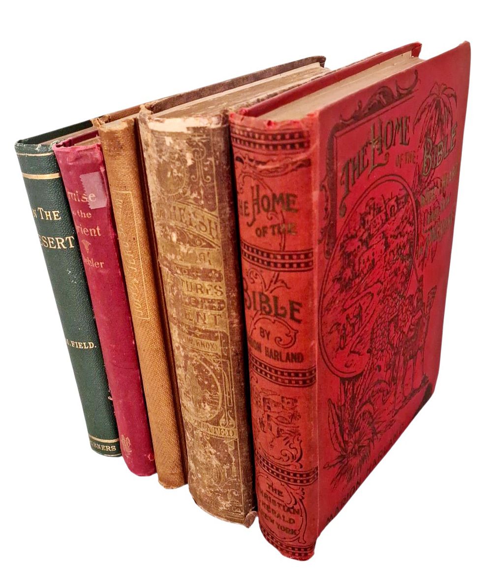 Collection of travel books in Palestine - Land of Israel, Holy Land, photographs, engravings 