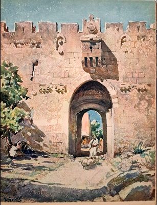 A Painted and Illustrated Journey in Palestine - Including Watercolor Prints and Numerous