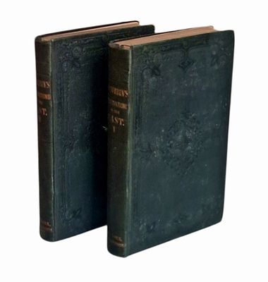 2 volumes - Travels in Palestine, engraved maps, engravings, 1847. Observations in The East in 