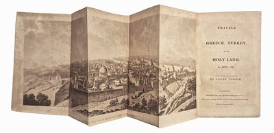 Journey in Palestine, Greece and Turkey, 1817, original engravings, panorama of Jerusalem. Travel 