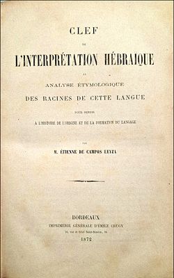 History of the Hebrew Language and Its Origins, Etymological Analysis, French, Many Hebrew 