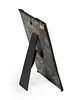 Copper relief on a leather stand - Mishlokh Manot for Purim - Bezalel Jerusalem. תבליט נחושת Image - 1