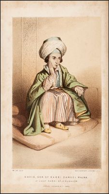 סיורים בארץ הקודש ובארצות המקרא, 1849, איורים צבעוניים . Scripture Lands being A Visit to 
the 