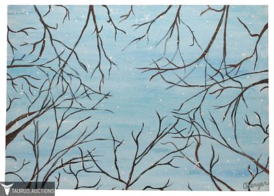 Robert Berger - "Light Snow" Oil Painting. Item/Description: Original impressionist oil painting 