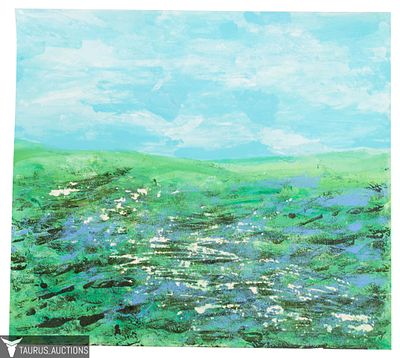 Kamen Trifonov - Abstract Landscape Painting. Item/Description: Original, abstract landscape 