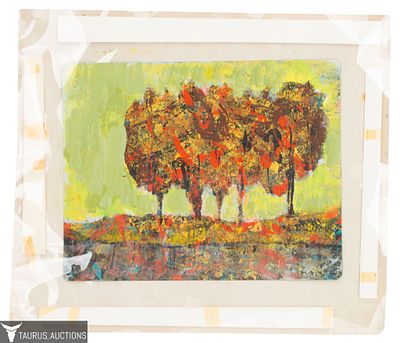 Kamen Trifonov- Abstract Landscape on. Item/Description: Abstract Expressionist landscape in 