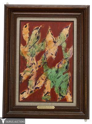 Kamen Trifonov - Abstract "Birds in the Trees". Item/Description: Abstract painting inspired by 