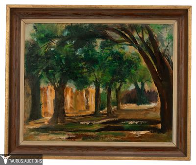 Impressionist Landscape Painting. Item/Description: Original oil painting features a view in the 