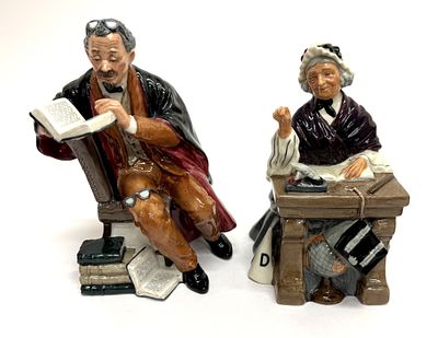 Royal Doulton Porcelain Figurines - The Professor. Item/Description: Two mid-century Royal 