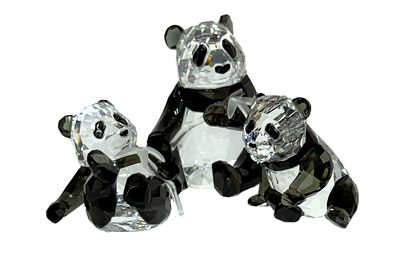 Swarovski 2008 Pandas SCS Annual Edition Figure. Item/Description: Swarovski Crystal Society 