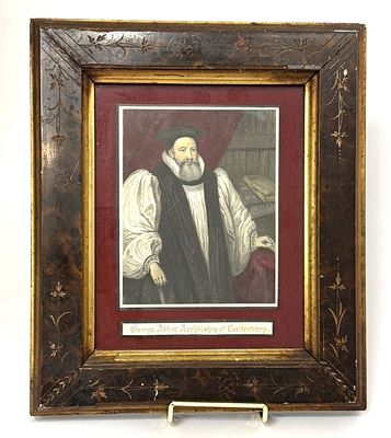 19th Century Archbishop of Canterbury Print. Item/Description: 19th century engraved portrait 