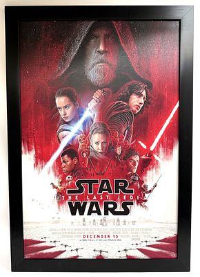 Star Wars - The Last Jedi Giclee Art Print. Item/Description: Framed Giclee art print of the 