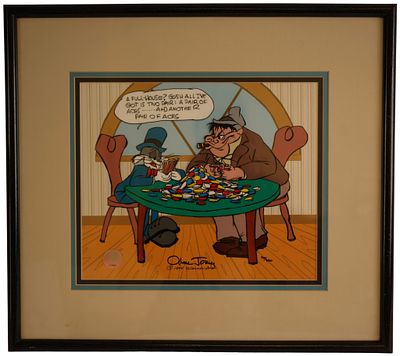 Warner Bros. "Two Pair Here" Animation Cel. Item/Description: 1994 Warner Bros. "Two Pair Here" 