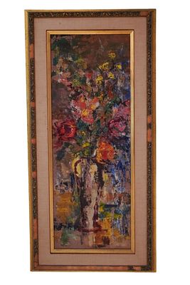 Impressionist Floral Still Life Oil Painting. Item/Description: Original impressionism painting 