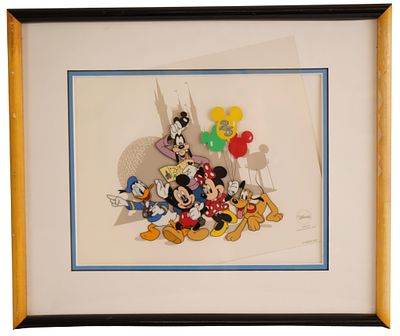 Disney "Mickey Mouse Around the World" Sericel. Item/Description: Limited edition Disney "Mickey 
