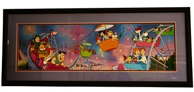 Hanna-Barbera Theme Park Signed Animation Cel. Item/Description: Hanna-Barbera theme park 