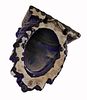 Cobalt Blue Grecian Wall Bracket / Console. Item/Description: High glaze cobalt blue wall Image - 8