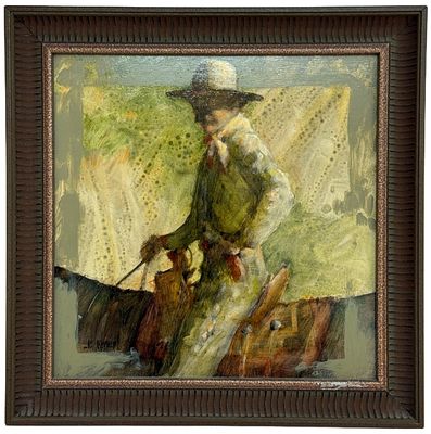 JE Knauf - "Guillermo" Cowboy Oil Painting. Item/Description: Original oil painting titled 