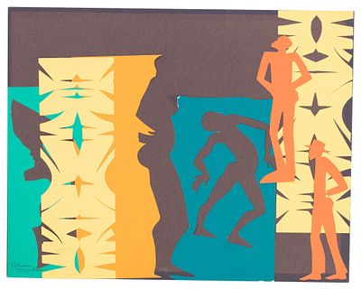 Valerie Jean Maynard - Paper Cut-Out Artwork. Item/Description: Original paper cut-out artwork 