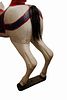 Carved Polychrome Wood Carousel Horse. Item/Description: Folk art carved and painted white Image - 1
