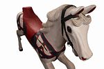 Carved Polychrome Wood Carousel Horse. Item/Description: Folk art carved and painted white Image - 17