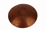 Mid Century Modern Enamel on Copper Bowl. Item/Description: Yellow and blue enameled copper Image - 2