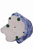 Japanese Seated Blue & White Kutani Jurojin. Item/Description: Fitz &amp; Floyd Japanese Kutani Image - 3