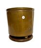 Japanese Bronze Hibachi / Planter. Item/Description: Traditional bronze hibachi (hand warmer) Image - 3