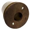Japanese Bronze Hibachi / Planter. Item/Description: Traditional bronze hibachi (hand warmer) Image - 5