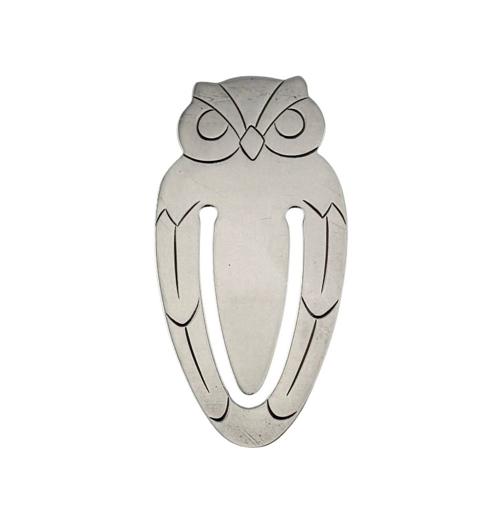 Tiffany & Co. Sterling Figural Owl Bookmark. Item/Description: Whimsical Sterling Silver figural 