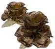 Murano Glass Rose Candle Holders. Item/Description: Murano art glass candle holders, featuring Image - 6