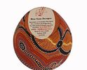 Australian Blue Gum Designs Ceramic Vase. Item/Description: Australian Aboriginal contemporary Image - 2