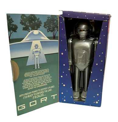 Rocket USA Gort Robot Die-Cast Wind-Up Figurine. Item/Description: Vintage Gort wind-up walking 