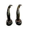 Petites Choses Gilt & Ebonized Figural Arm Hooks. Item/Description: Distinctive pair of Image - 1