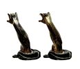 Petites Choses Gilt & Ebonized Figural Arm Hooks. Item/Description: Distinctive pair of Image - 3