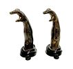 Petites Choses Gilt & Ebonized Figural Arm Hooks. Item/Description: Distinctive pair of Image - 4