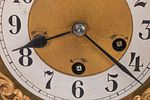 Junghans Arts & Crafts Inlay Mantel Clock. Item/Description: Handcrafted Junghans mantel clock Image - 2